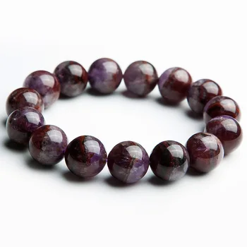 

Genuine Natural Auralite 23 Purple Red Man Women Powerful 14mm From Canada Round Beads Bracelets Reiki AAAAA Drop Shipping