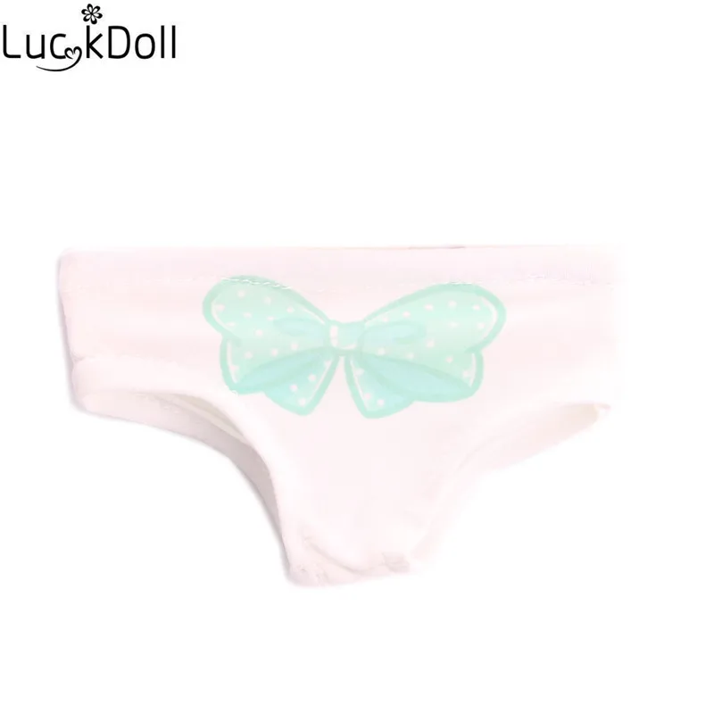 LUCKDOLL узорное нижнее белье подходит 18 дюймов Американский 43 см Детские аксессуары для кукол, игрушки для девочек, поколение, подарок на день рождения