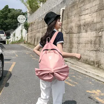 

Bags for women School bag, Japanese backpack, female big bow, cute girl backpack, college wind