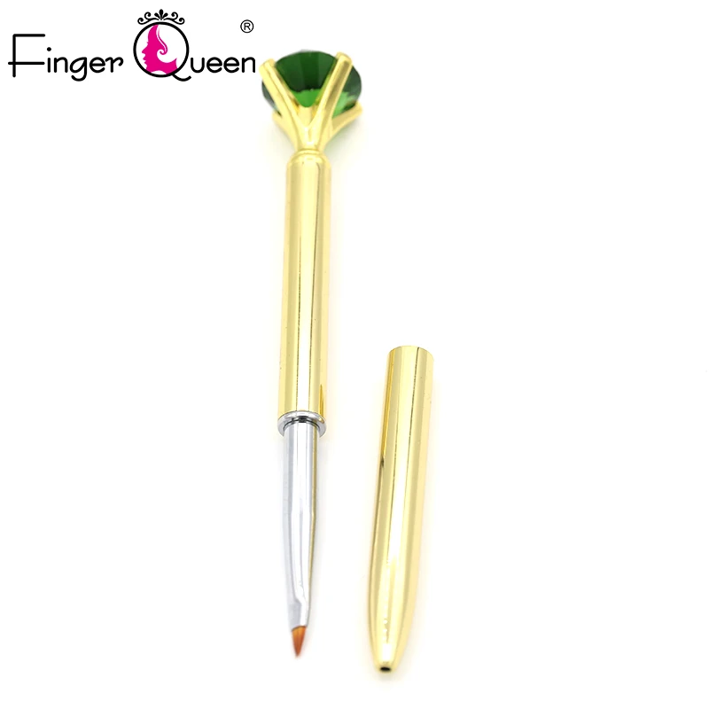 FingerQueen 10 в 1 для Книги по искусству Металл Pearl французский полосы линии Цветок Живопись Рисунок Лайнер Кисть маникюрные инструменты УФ гель для ногтей