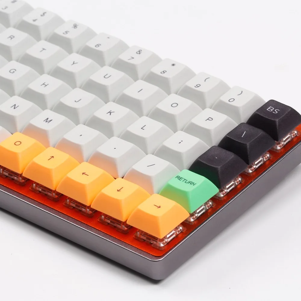 DSA keycap Dye-sub 59 клавиш для cherry mx switc 50% механическая клавиатура