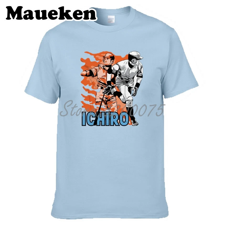 Ichiro Suzuki 51 Smoke Mali 3000 футболка футболки с коротким рукавом мужская футболка Marlins Fans W0223026 - Цвет: 11