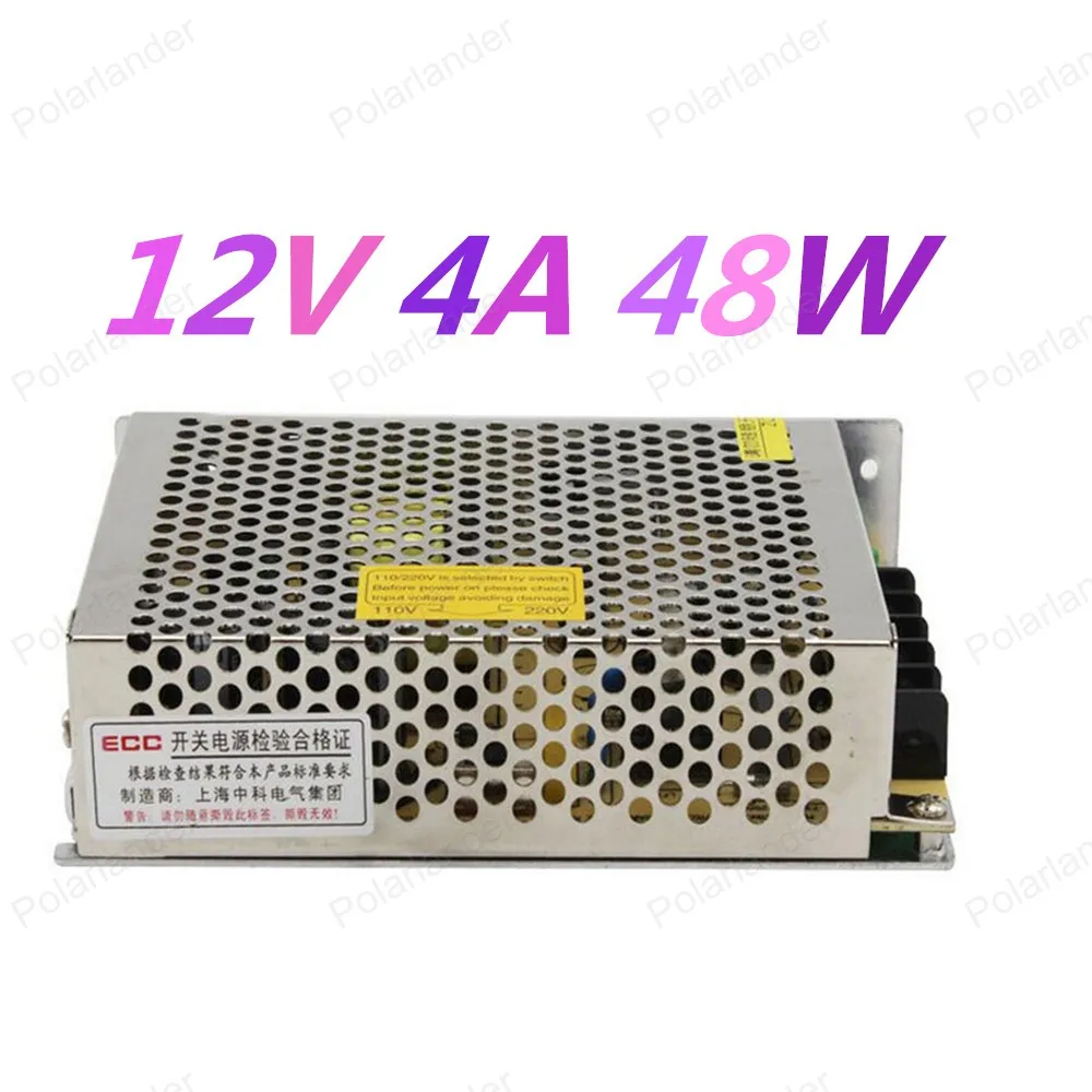 12 В 4A 48 Вт AC100-240V Импульсный Источник питания Драйвера Для Светодиодные Газа Показать Поставщик Фабрики