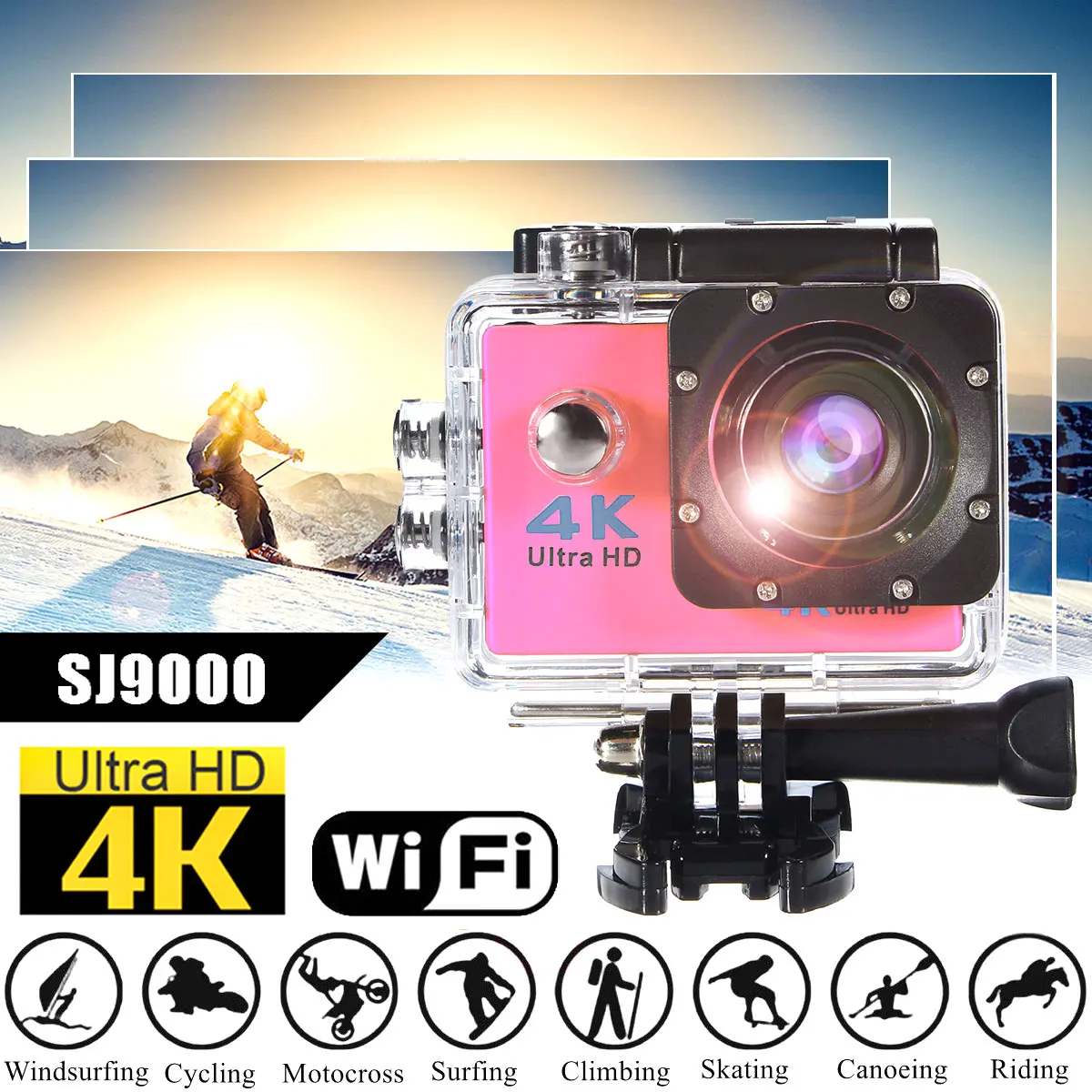 

SJ9000R HD 1080P Wifi Sport DV Action Camera Camcorder With Remote Control 16 Megapixel Wide Angle