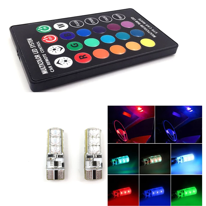 led canbus rgb t10 lights