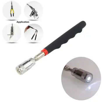 

Magnetic Telescoping Pick Up Tool LED Light Rod Stick Extending Magnet Handheld Nut Bolt Extendable Pick Up Mini Tools