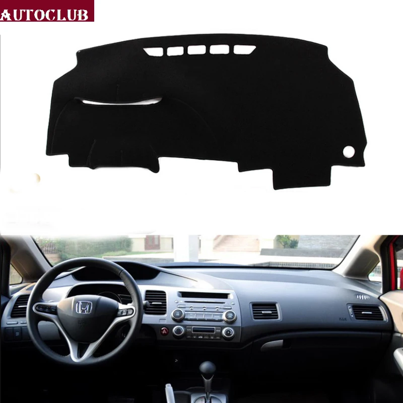 

For Honda civic 2006 -2012 8th generation Car Styling Covers Dashmat Dash Mat Sun Shade Dashboard Cover 2007 2008 2009 2010 2011