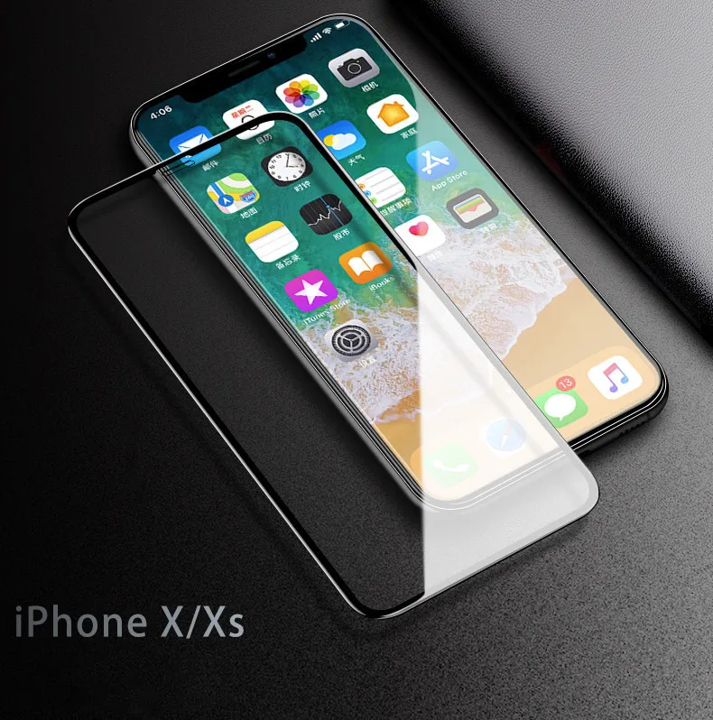6D полное покрытие закаленное стекло для iphone 6 6s 7 8 Plus X XS MAX защита экрана на 11 pro 9H