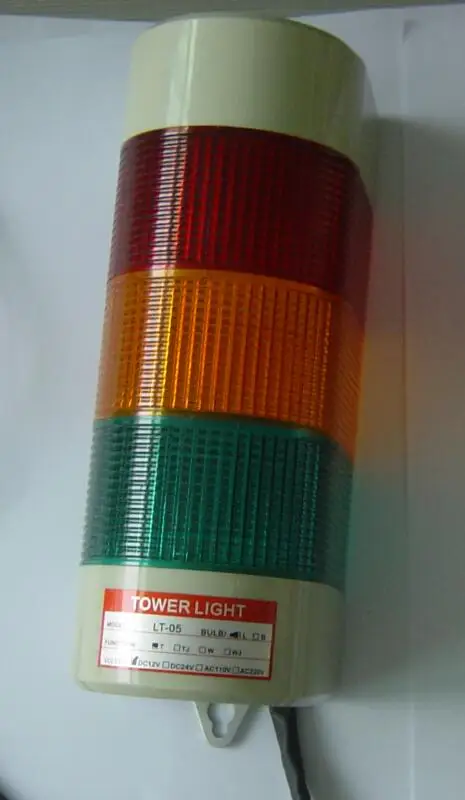 

Wall Mounting Type LED Multilayer Signal Tower Lamp LTA509-3 no Buzzer Steady/ Flash Light