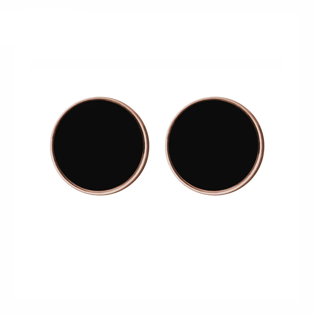 Jeeango Классические Акриловые круглые серьги-гвоздики золотого цвета из нержавеющей стали минималистичные трендовые серьги ювелирные изделия для женщин E17027