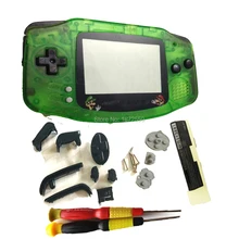 Горячая Ясно Зеленый цвет случае В виде ракушки полный Корпус В виде ракушки Обложка протектор твердую поверхность с MARS Bros объектив DIY черный Пуговицы