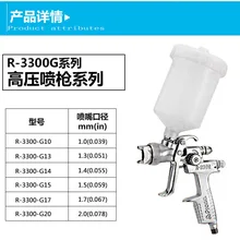 Prona R-3300 гравитационный питательный пистолет с чашкой,, 1,0 1,3 1,4 1,5 1,7 2,0 мм размер сопла на выбор, HVLP пистолет R3300