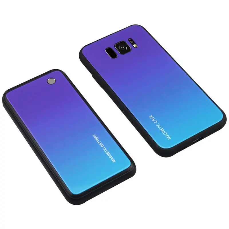 F Для samsung Note9 магнитное зарядное устройство с зажимом для задней панели беспроводной быстрой зарядки телефон с противоударной защитой крышка Сплит батарея - Тип штекера: F
