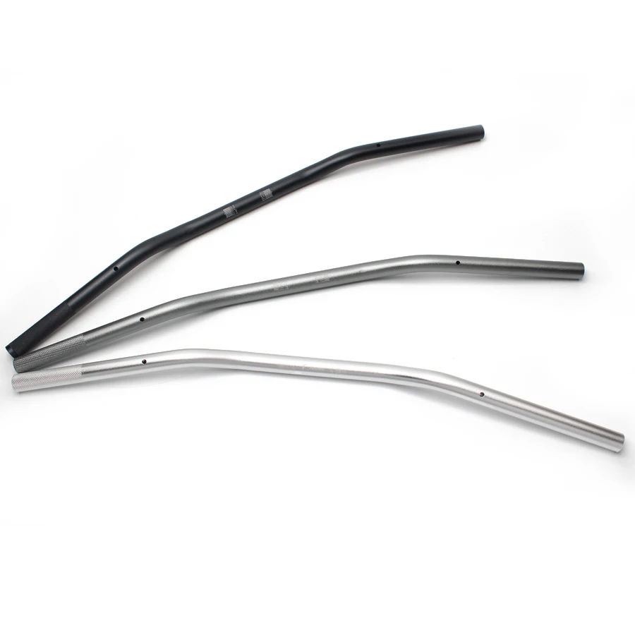 22 мм Универсальный Мотоцикл с ЧПУ руль мотор мотоцикл алюминиевый сплав Руль мото скутер Ретро черный антикоррозийный руль