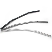 22 мм Универсальный Мотоцикл с ЧПУ руль мотор мотоцикл алюминиевый сплав Руль мото скутер Ретро черный антикоррозийный руль