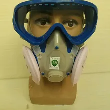 SJL 100-2 респираторная Пылезащитная маска тяжелой пыли Защитный Респиратор маска очки интегрированный анфас респираторы