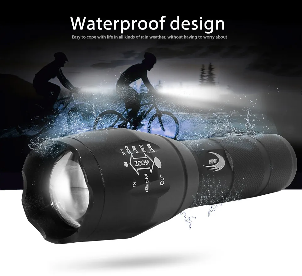 Top FTW Bicycle Light cycling headlight 7 Watt 2000 Lumens 5 Mode T6 LED Bike Front lights Lamp Torch flashlight Holder BL801 mini 4