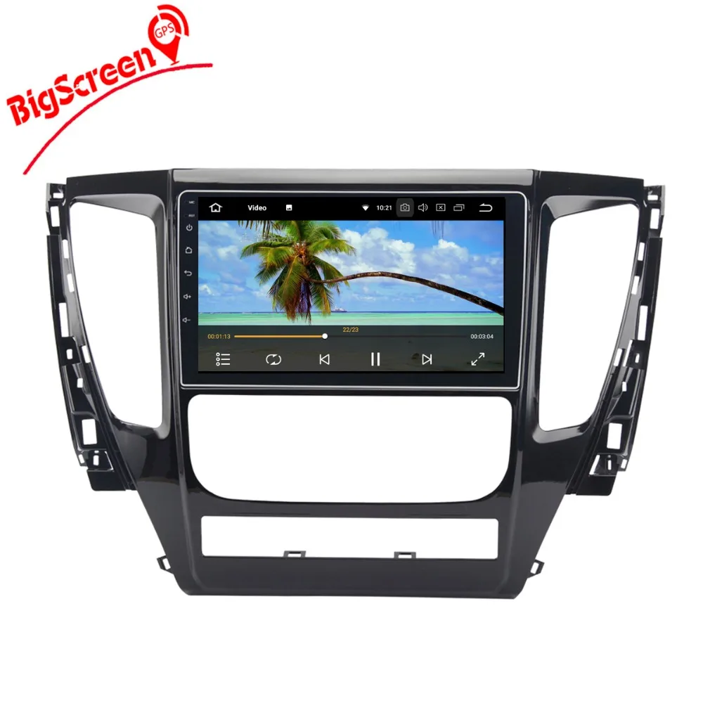Top Newest Android 8.0 Eight Core Car DVD Player GPS Navigation For Misubishi Pajero 2016 2017 2018 Multimedia Satnav Headunit Radio 3