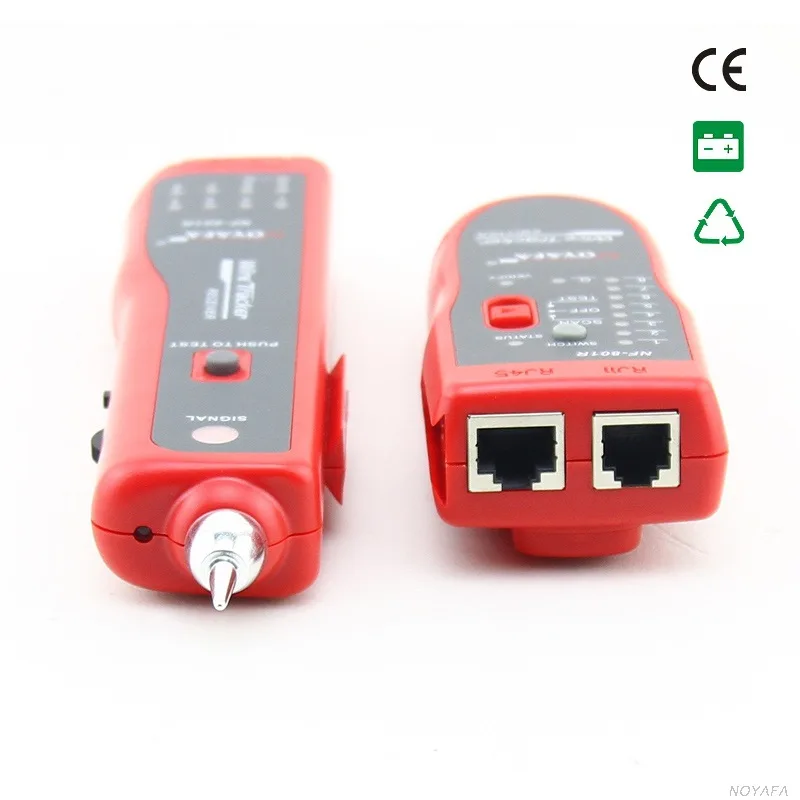 Сеть RJ11 RJ45 сетевой кабель трекер определения повреждения прибор для тестирования и кабельный тестер LAN Кабельный тестер NF-801R