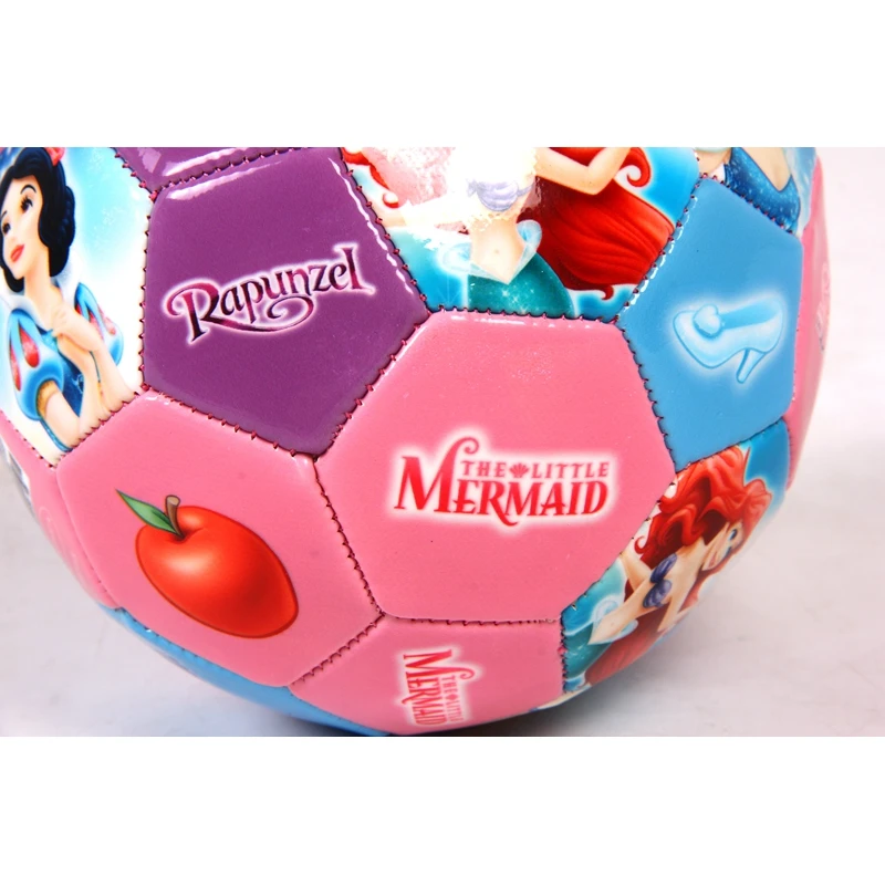 DISNEY size 2# Colorful Mermaid Princess Girls toy Soccer ball Cartoon PVC Outdoor funny family Playing Football ball for Kids (5)