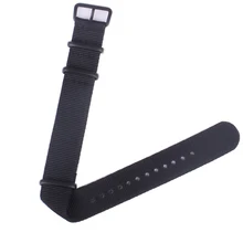 L’otan Solide Noir Boucle Bande Balck Gros 20mm 22mm 24mm Bracelets Montres Sangle Bande Boucle Ceintures
