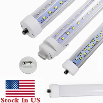 

Stock In US + 8ft T8 Led Tubes Lights V Shaped Single Pin FA8 45W 65W 72W Led Lights Tubes Double Rows AC 85-265V