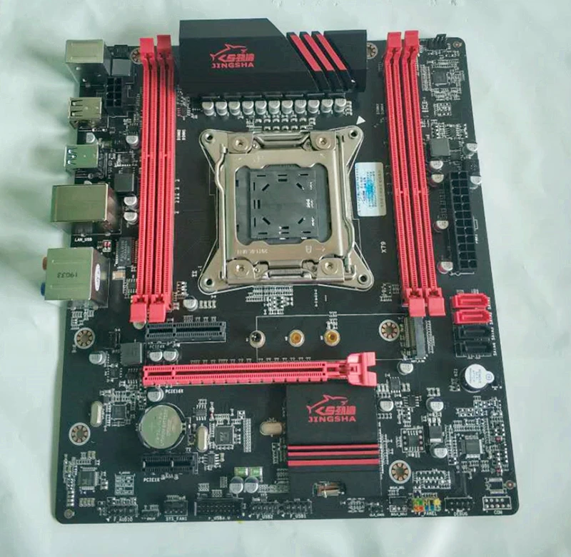 Материнская плата jinsha X79 LGA2011 USB3.0 SATA3 PCI E NVME M.2 SSD поддерживает регистр и память ecc