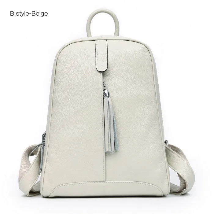 superior de couro vaca mochilas escolares saco