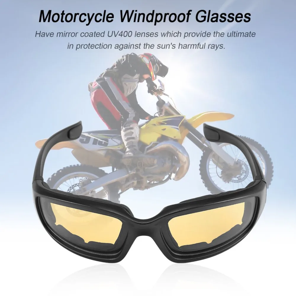 Motorcycle Bike Protective Glasses Windproof Dustproof Eye Glasses Cycling Goggles Eyeglasses Outdoor Sports Eyewear Glasses New