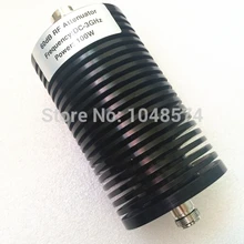 Высококачественный 60dB 100 W 50ohm коаксиальный фиксированный радиочастотный аттенюатор DC-3GHz N male to N female