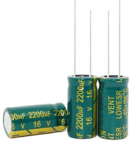 100 шт. 2200 мкФ 16V 2200UF16V 105C электролитический конденсатор с радиальными выводами 10*20