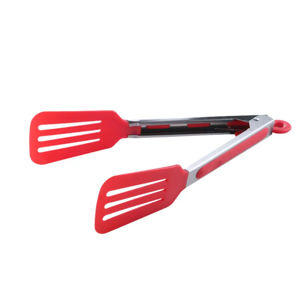 

Colorful BBQ Tongs Lock Design Barbecue Clip Clamp Stainless Steel Food Tongs Silicone Cover Handle Kitchen Tongs 1Pcs