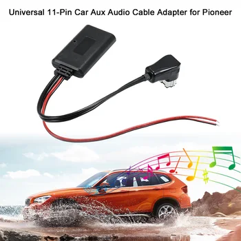 

Car Aux Audio Cable Adapter 11Pin BT Fit for Pioneer IP-BUS Auxiliary Receiver AUX in Audio Input Cable Auto Accessories