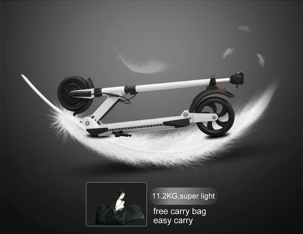 Perfect SUPERTEFF EW4 Pro folding kugoo App electric scooter 8 inch tires LED light e scooter with Bluetooth music 36V 350W 4 Perfect SUPERTEFF EW4 Pro folding kugoo App electric scooter 8 inch tires LED light e scooter with Bluetooth music 36V 350W 4