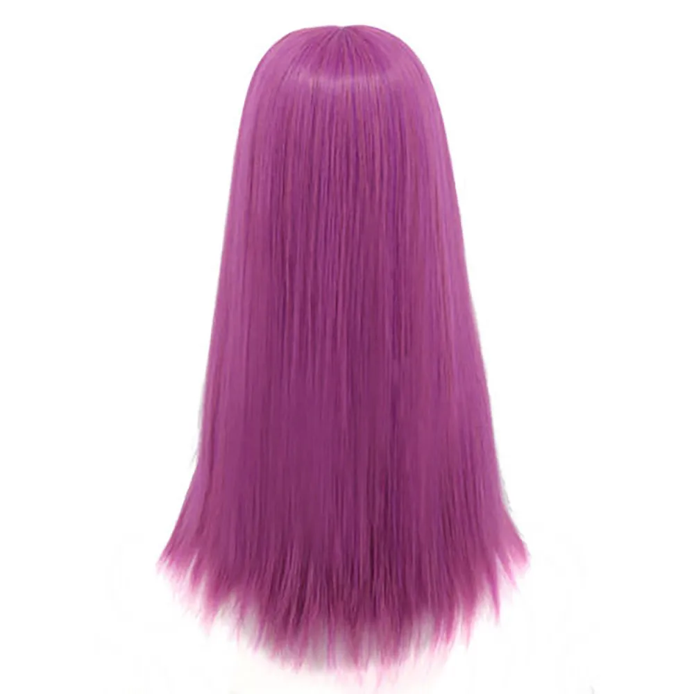 SALE Breathable Women's Girl Purple Wig Long Straight Synthetic Hair Full Wigs Cosplay Natural Hair Wig Gift Dropshipping SALE Breathable Women's Girl Purple Wig Long Straight Synthetic Hair Full Wigs Cosplay Natural Hair Wig Gift Dropshipping