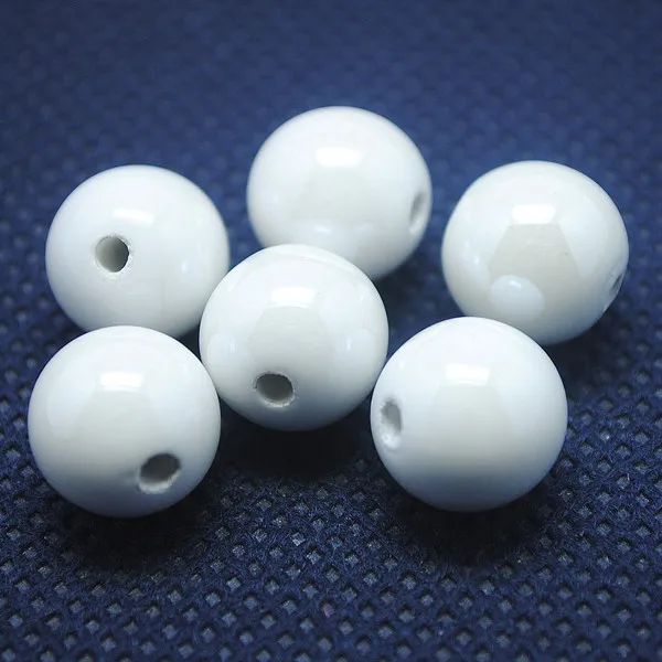 Wholesale white ceramic beads porcelain beads charms jewelry beads