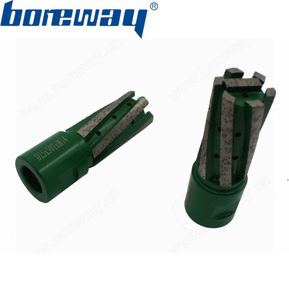 

Supply D25*50T*M14 Diamond Finger Drill Bit For Milling Slab Counter Used With Portable Machine