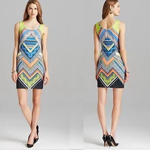 Женская милая цветная майка без рукавов с принтом красивая мода большая любовь эластичное вязаное тонкое платье