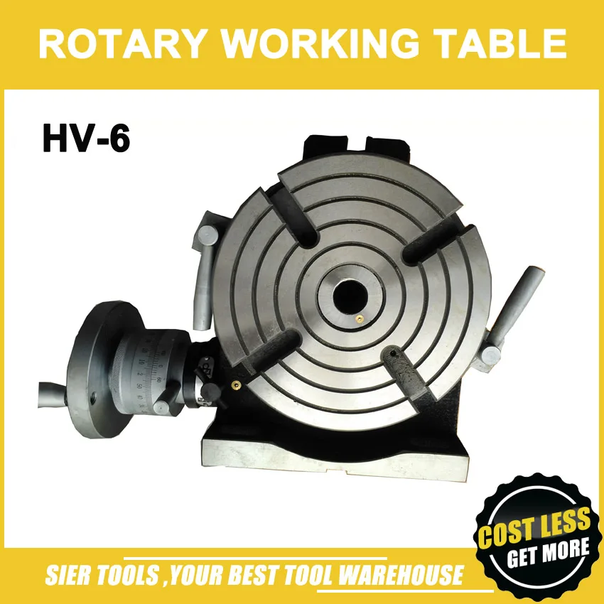 

HV-6 Vertical and Horizontal Rotary Working Table/150mm rotary table for milling machine