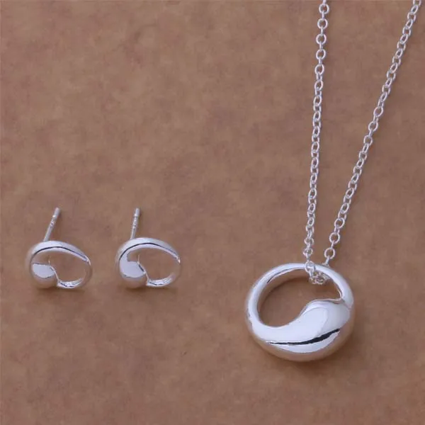 

AS142 Hot 925 sterling silver Jewelry Sets Earring 207 + Necklace 261 /bigajzna aggaixna
