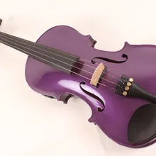 4-строка 4/4 Электрический акустическая скрипка темно-фиолетового цвета;#1-2509