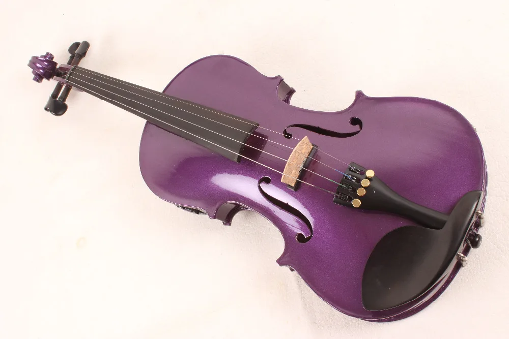 

4-String 4/4 New Electric Acoustic Violin dark purple color #1-2509#