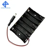 Size 6 AA Battery Case Holder Box For 6pcs Size AA Battery Case Storage Holder With DC2.1 Power Jack For Arduino ► Photo 1/5