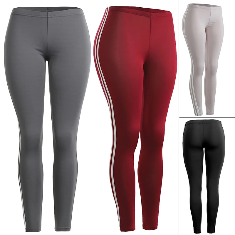 

2018 Women Lady Activewear Black Legging Spring Summer light grey Pant Autumn Mid Waist Leggins Original Order