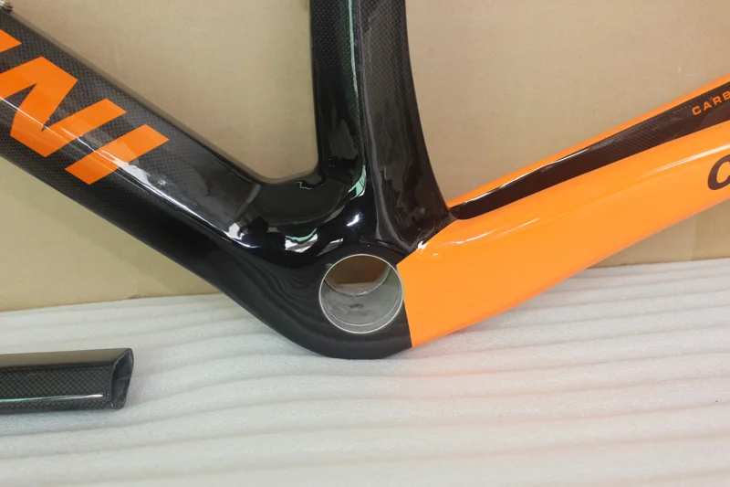 Perfect orange black Cipollini NK1K full carbon bike frame with fork headset clamp seatpost T1000 Carbon Road bicycle Frameset 4 Perfect orange black Cipollini NK1K full carbon bike frame with fork headset clamp seatpost T1000 Carbon Road bicycle Frameset 4