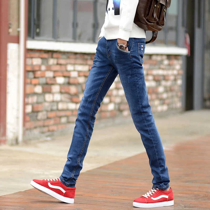 Мужские повседневные джинсы 2019 модные тонкие женские джинсы|men casual jeans|casual jeansfashion