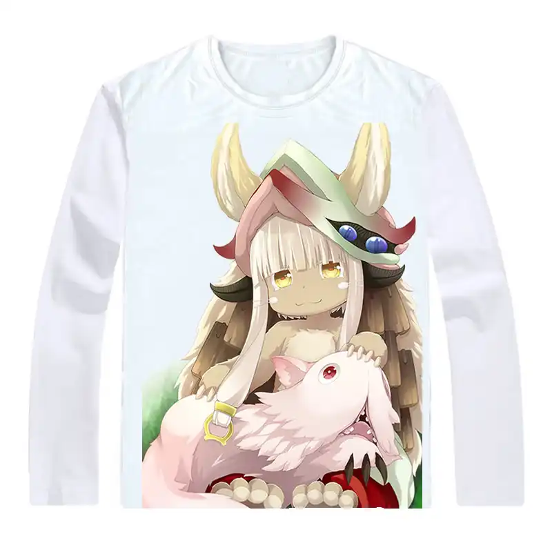 Made In Abyss T Shirts Men Anime Long Sleeve Shirts Meido In Abisu