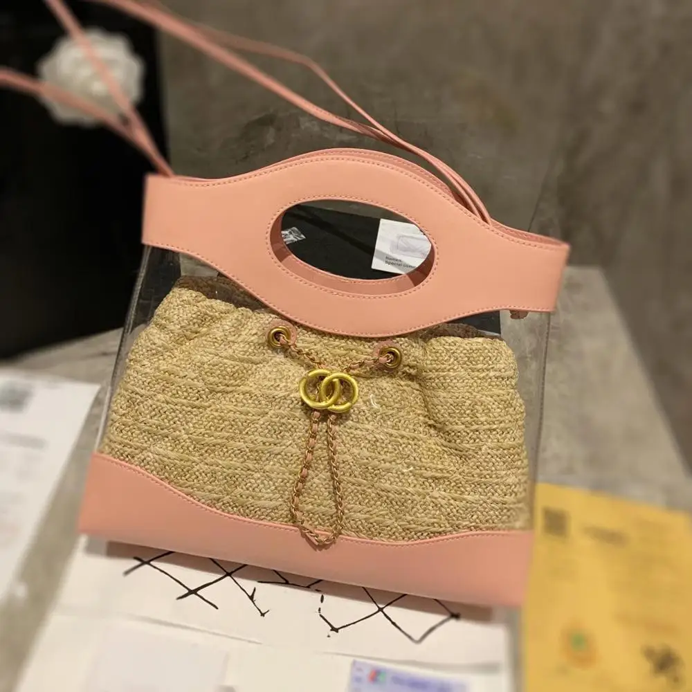 

Summer cool new female bag transparent one shoulder of one a sum of oblique cross chain bag jelly Lovely sweet little fresh