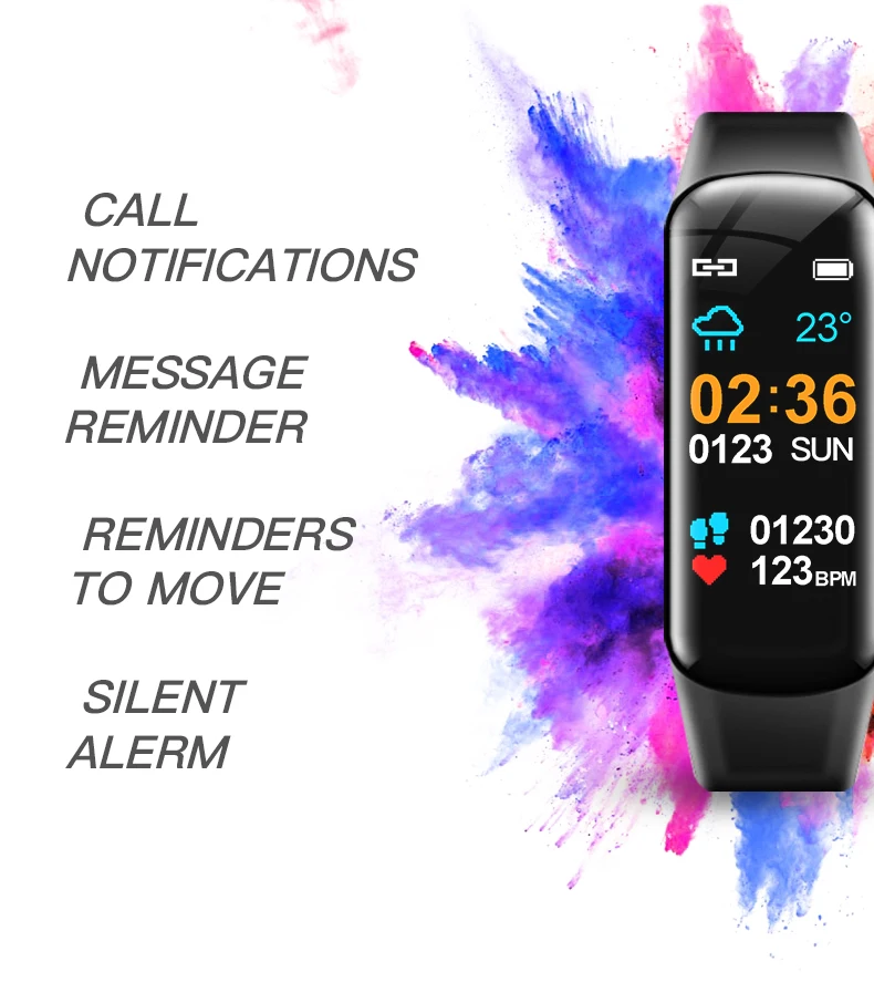 C1S цветной экран Спортивный умный браслет для мужчин и женщин фитнес-трекер hey plus Smartband кровяное давление/кислородный монитор сердечного ритма