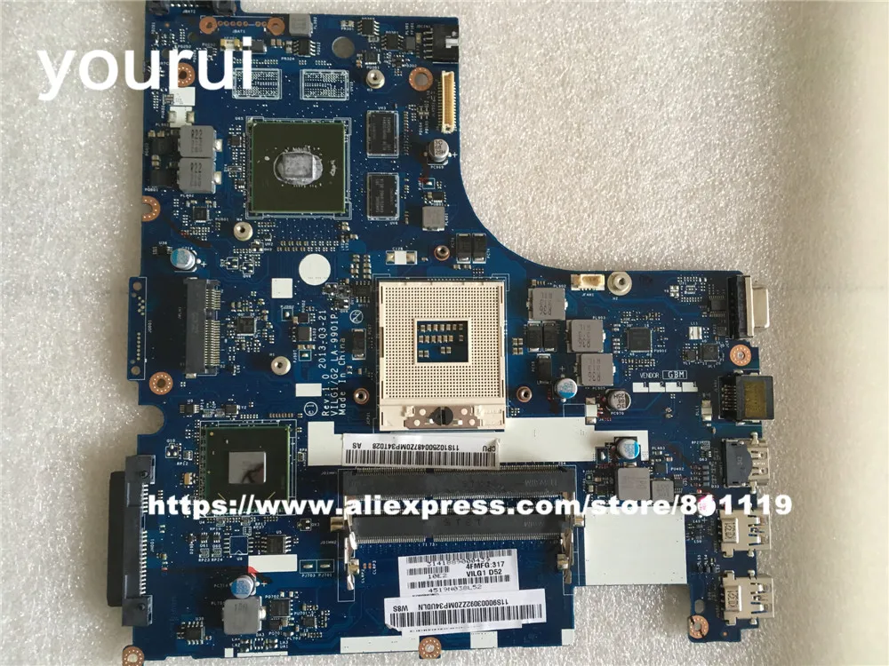 yourui For lenovo G500S Laptop Motherboard Mainboard LA-9901P HM76 GT 720M/1GB DDR3 100% Tested Fast Ship | Компьютеры и офис